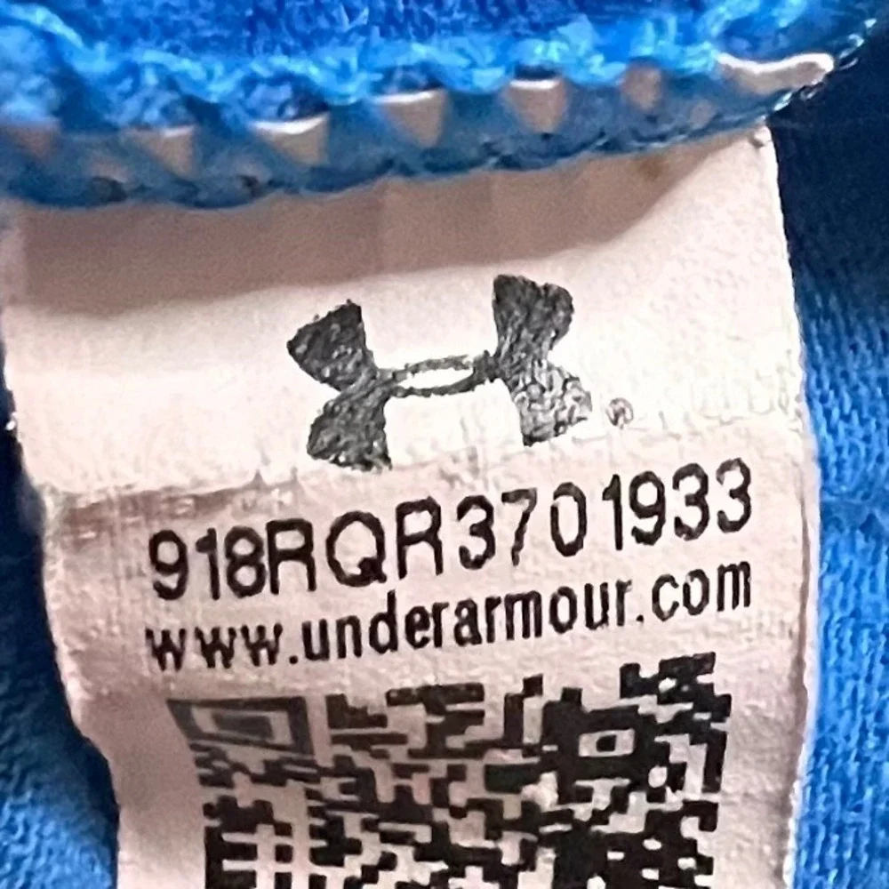 Under Armour YXL Breakin Records T-Shirt Youth Blue Good HeatGear 1298242‎